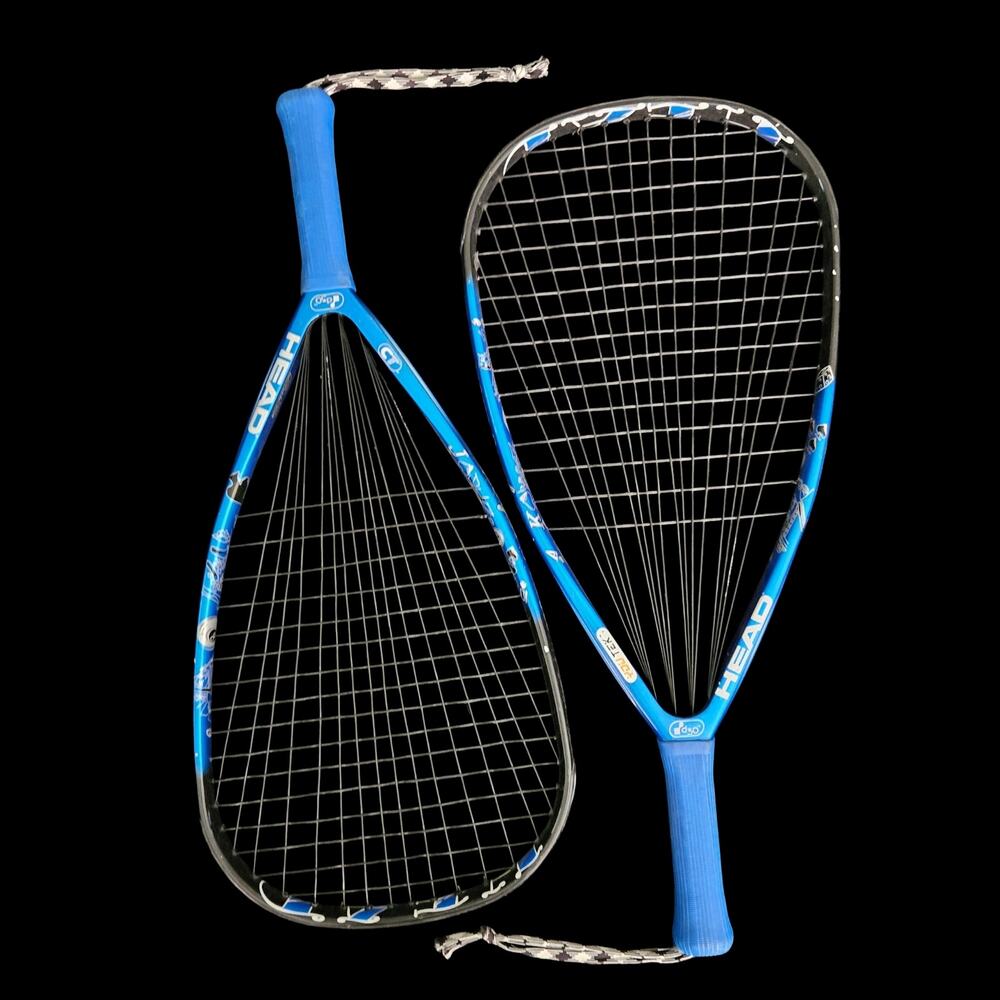 HEAD Royal Flush d3o Pair Squash Racquets Blue Graphite Racquets 22in